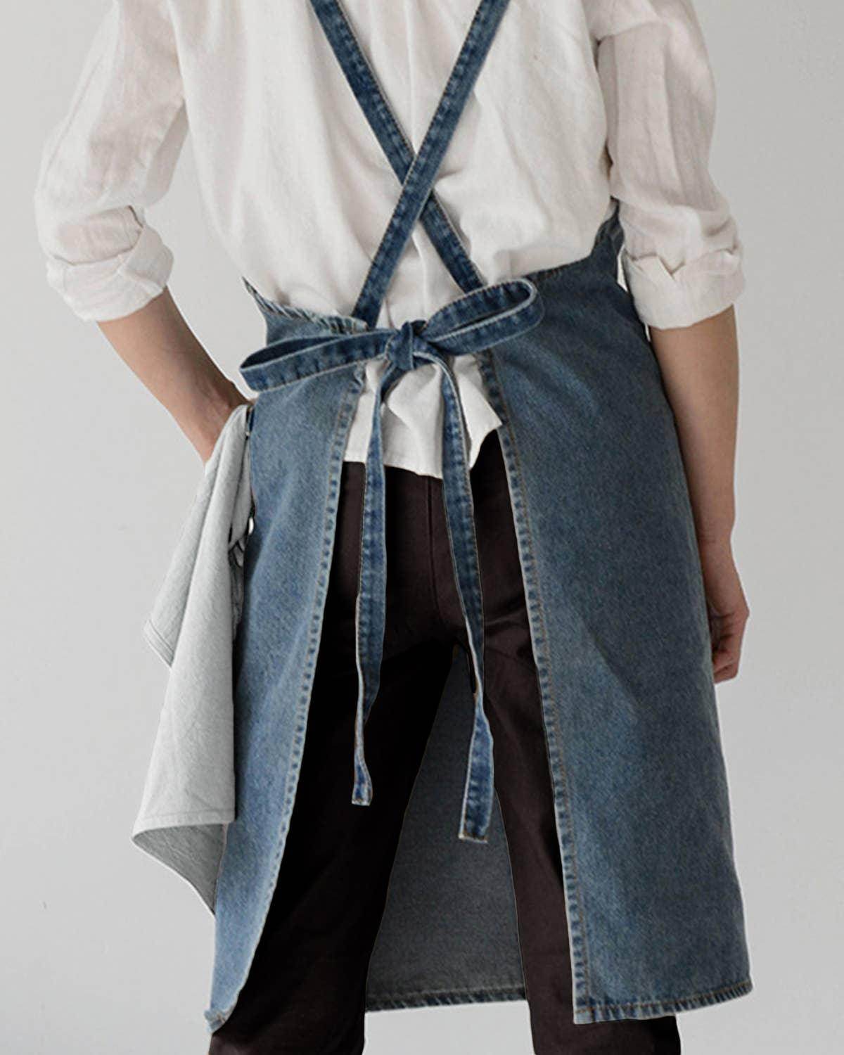 Washed Denim Apron - Songbird Gifts