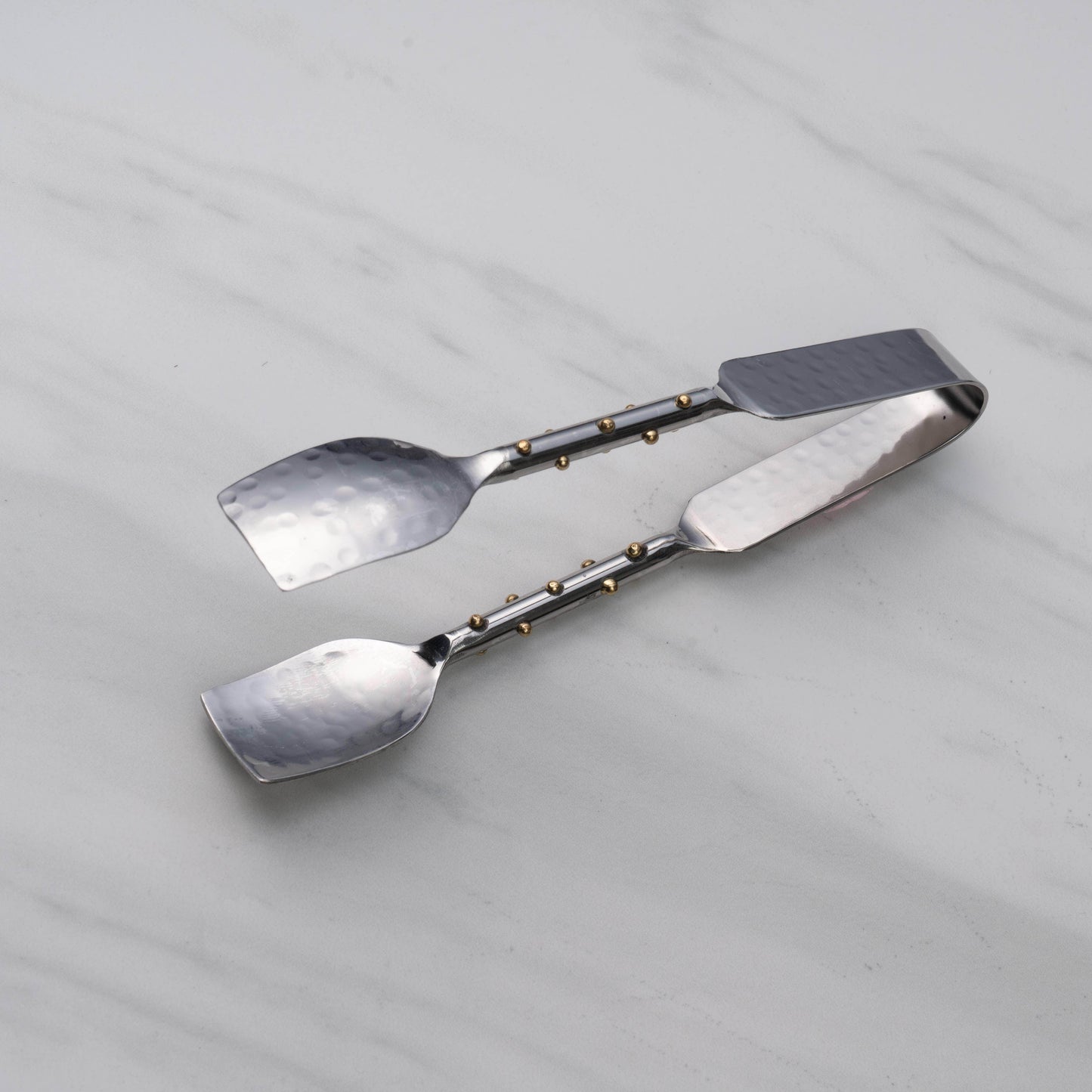 SS & Gold Dots Tongs - Songbird Gifts