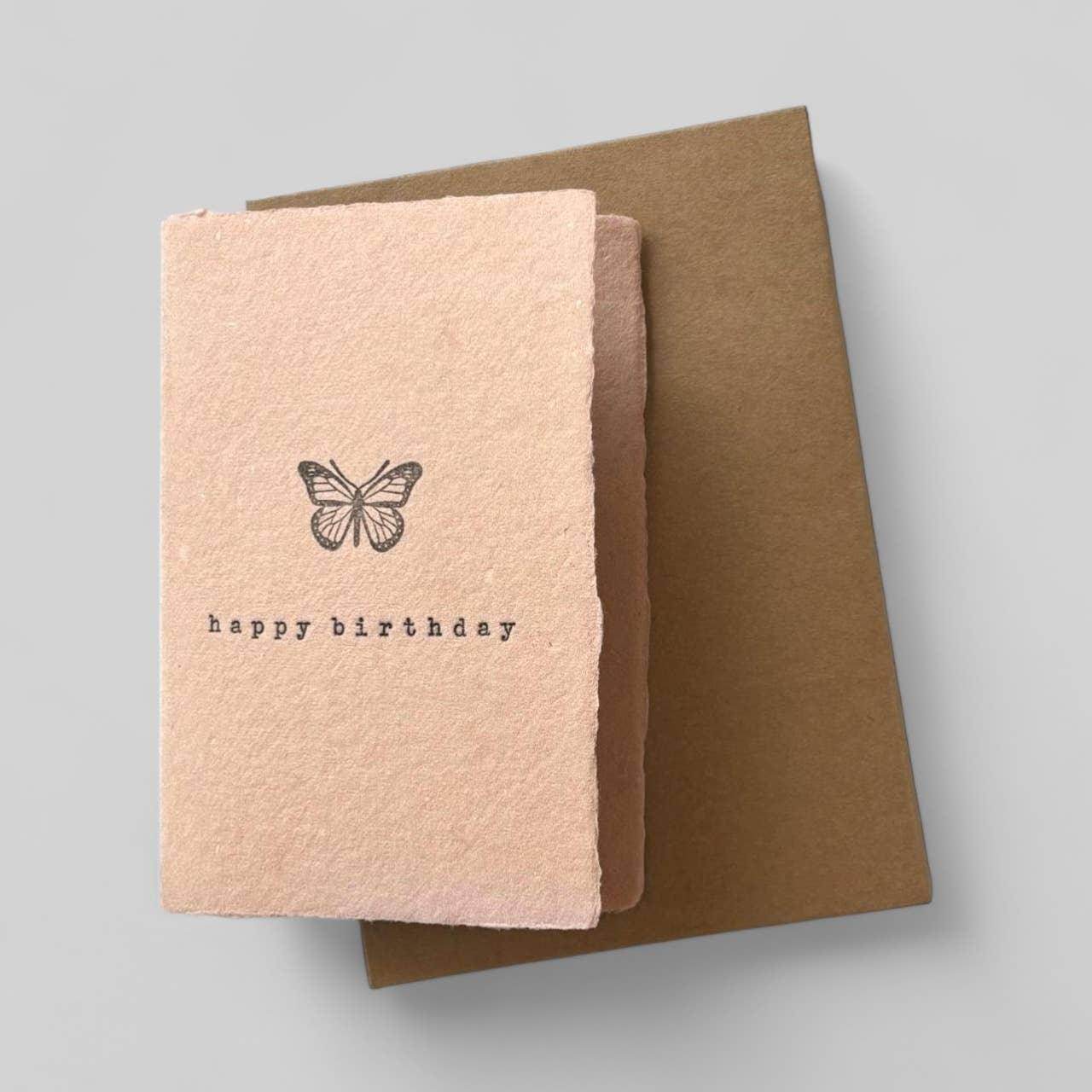 Novelette handmade happy birthday card - Songbird Gifts