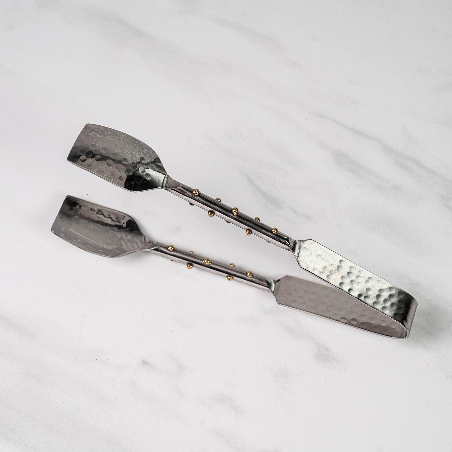 SS & Gold Dots Tongs - Songbird Gifts
