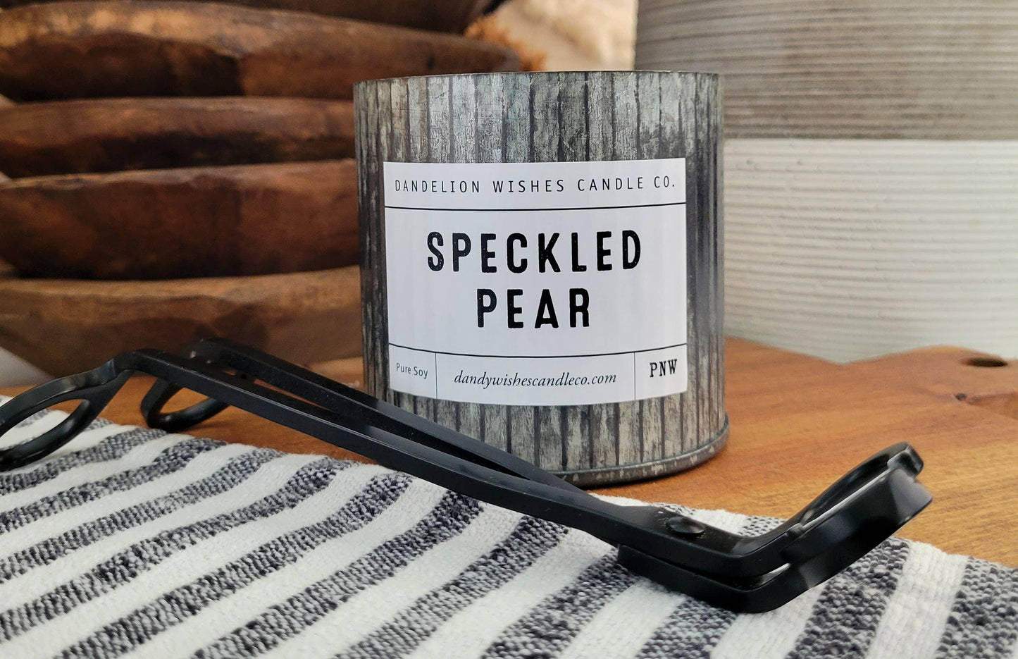12 oz. Rustic Galvanized Tin Candle - Songbird Gifts