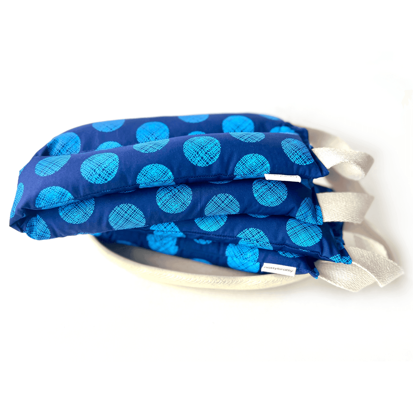 Hot/Cold Therapy Pack - Neck Wrap - Blue Dots - Songbird Gifts