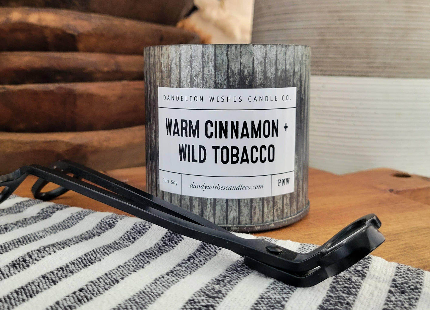 12 oz. Rustic Galvanized Tin Candle - Songbird Gifts