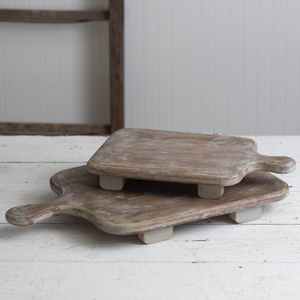 Set of Two Wood Cutting Board Risers - Songbird Gifts