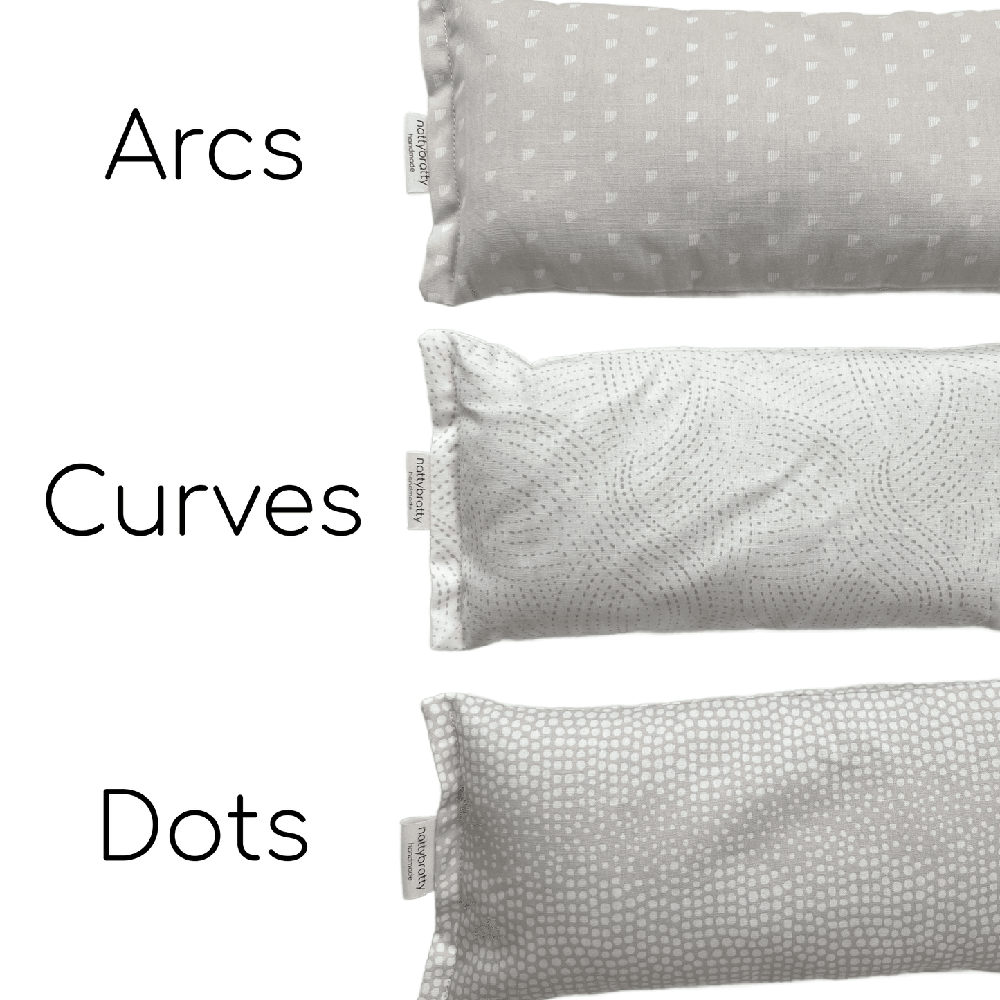 Eye Pillow - Fresh Neutrals - Migraine Mask - Hot/Cold Pack - Songbird Gifts