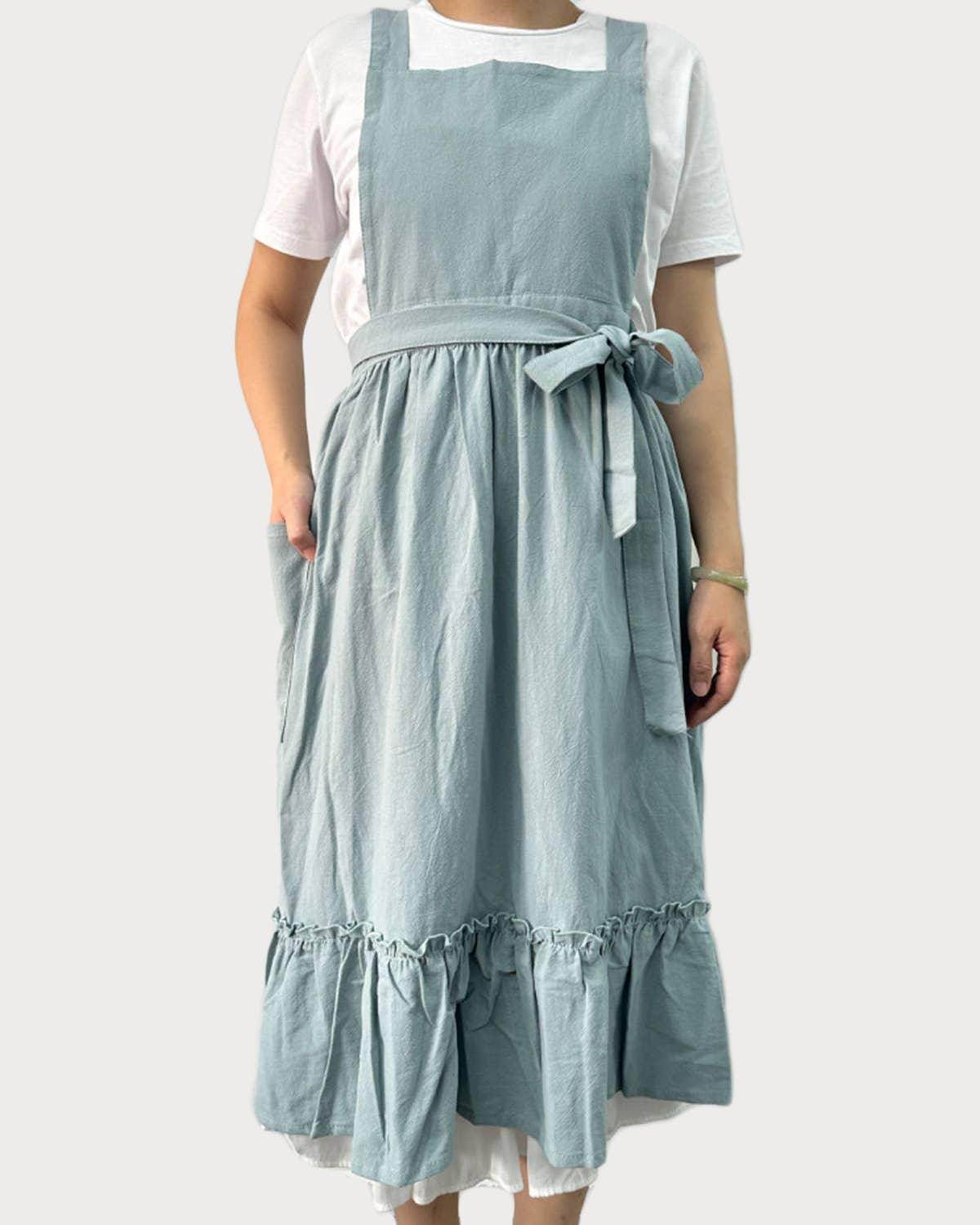 Vintage French Country Style Cotton Apron - Songbird Gifts