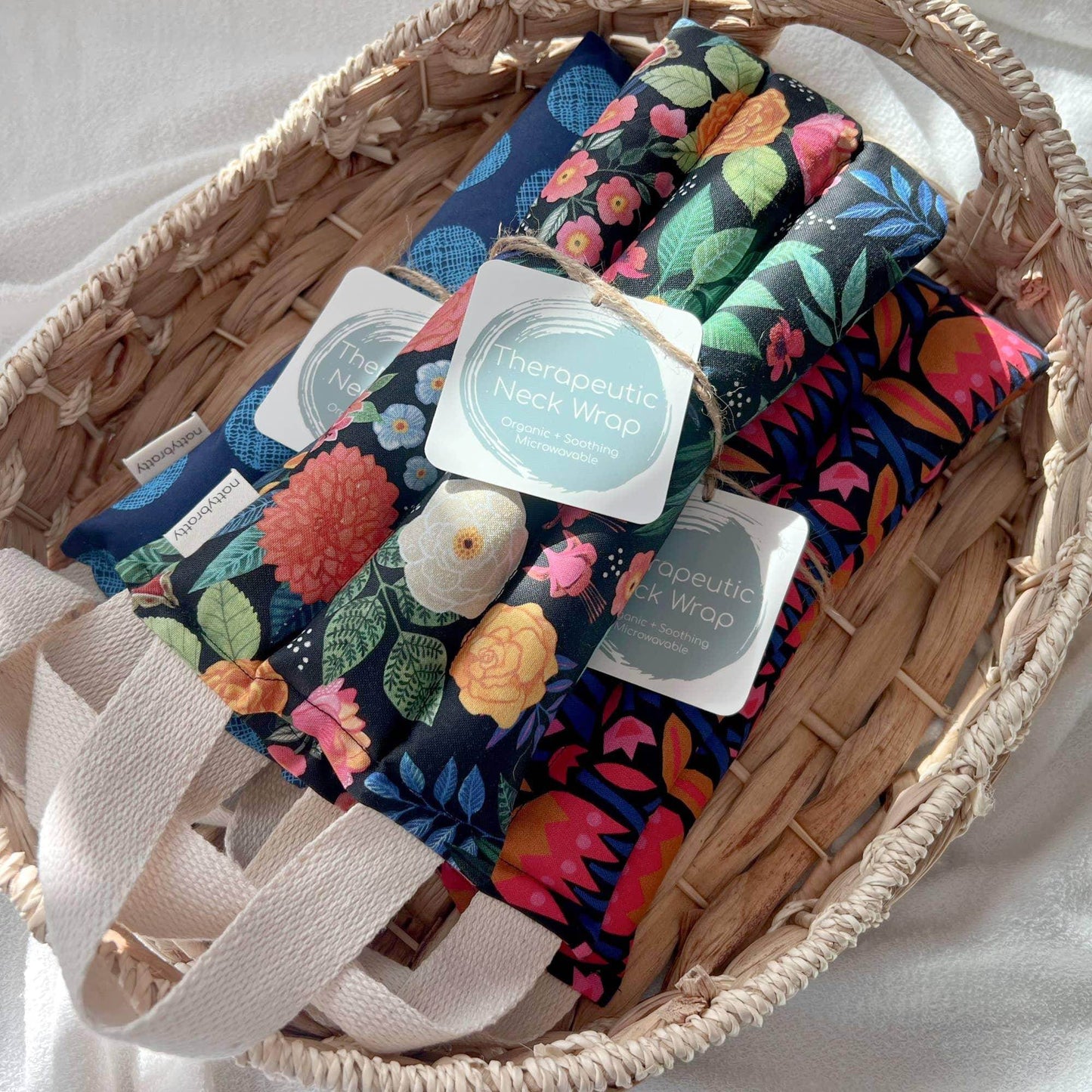Hot/Cold Therapy Pack - Neck Wrap - Blue Dots - Songbird Gifts