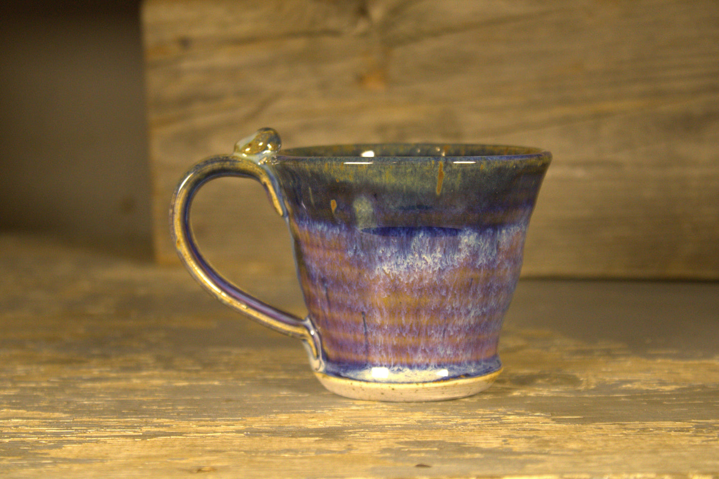 Small Pottery Mug (blue) - Songbird Gifts