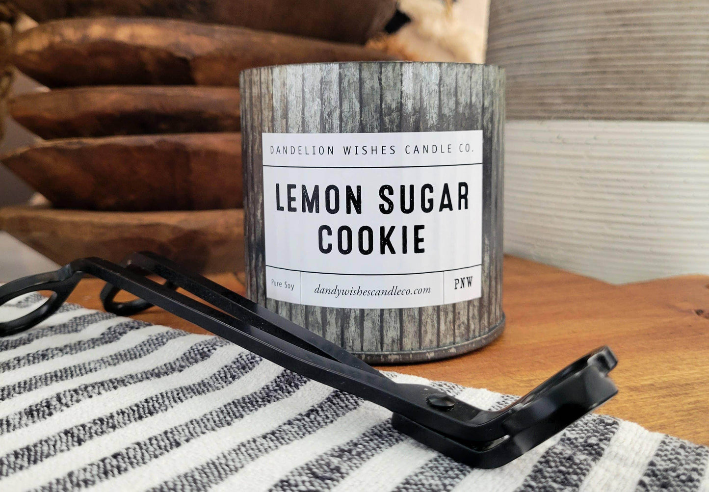 12 oz. Rustic Galvanized Tin Candle - Songbird Gifts