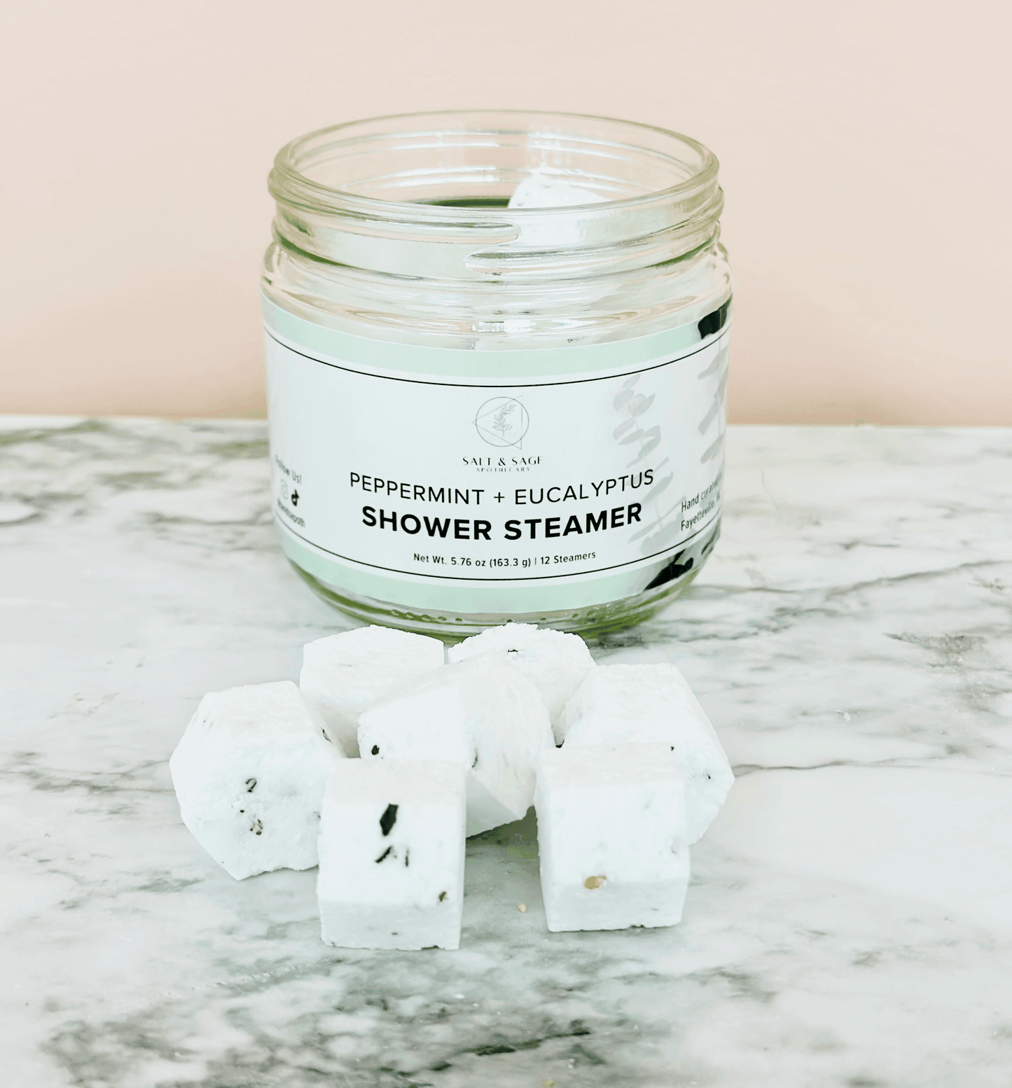 Peppermint + Eucalyptus Mini Shower Steamers - Songbird Gifts