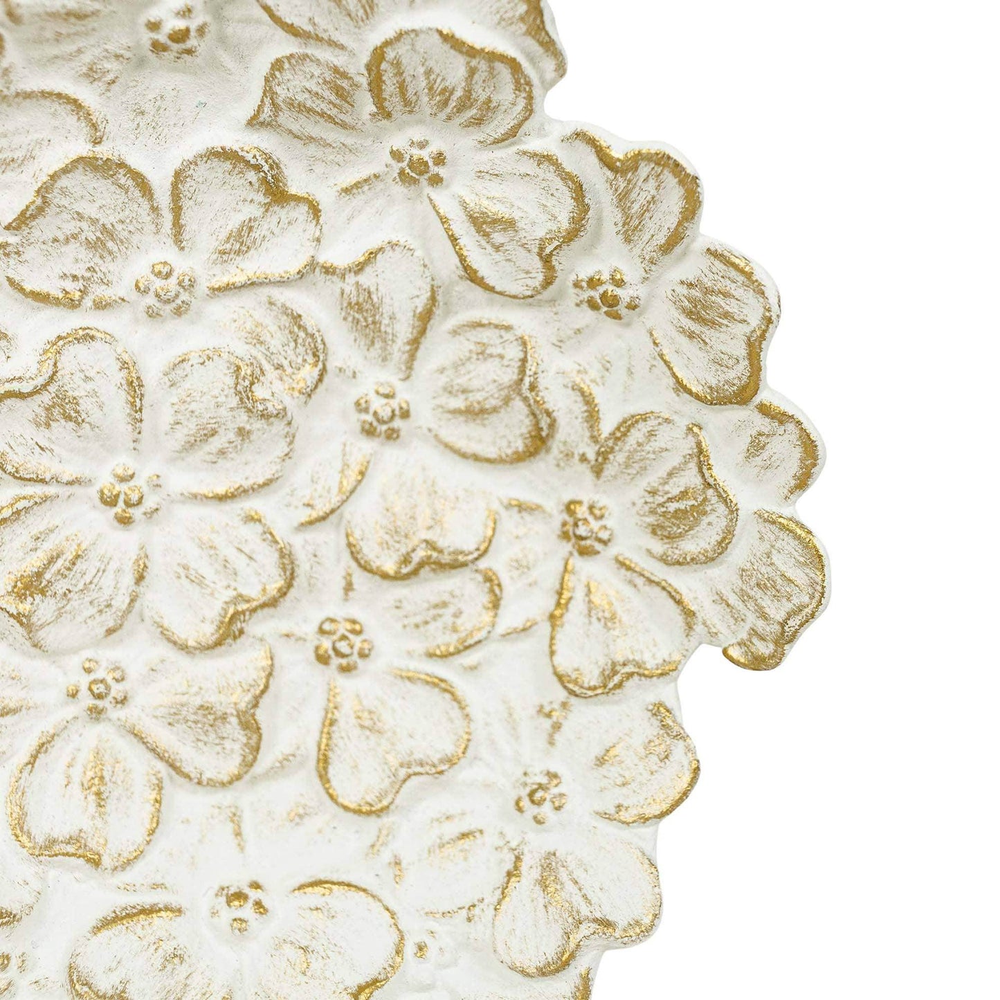 Mae Floral Trinket Dish White - Songbird Gifts