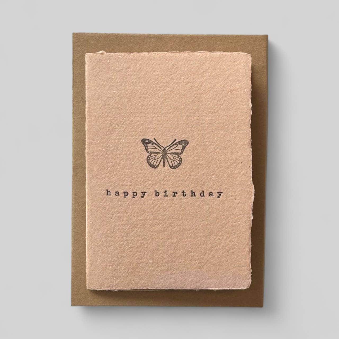 Novelette handmade happy birthday card - Songbird Gifts