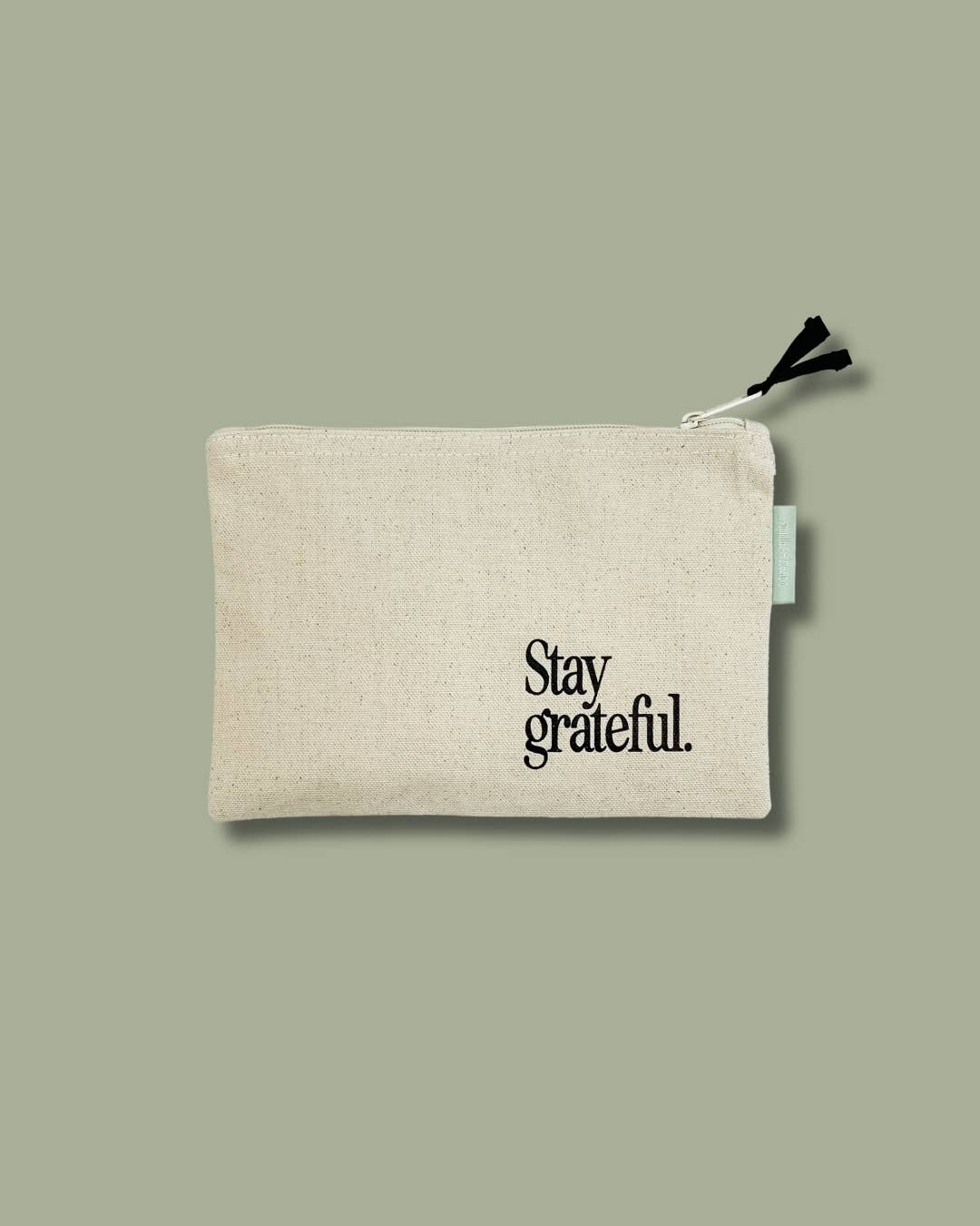 Hearts Small Canvas Zipper Pouch