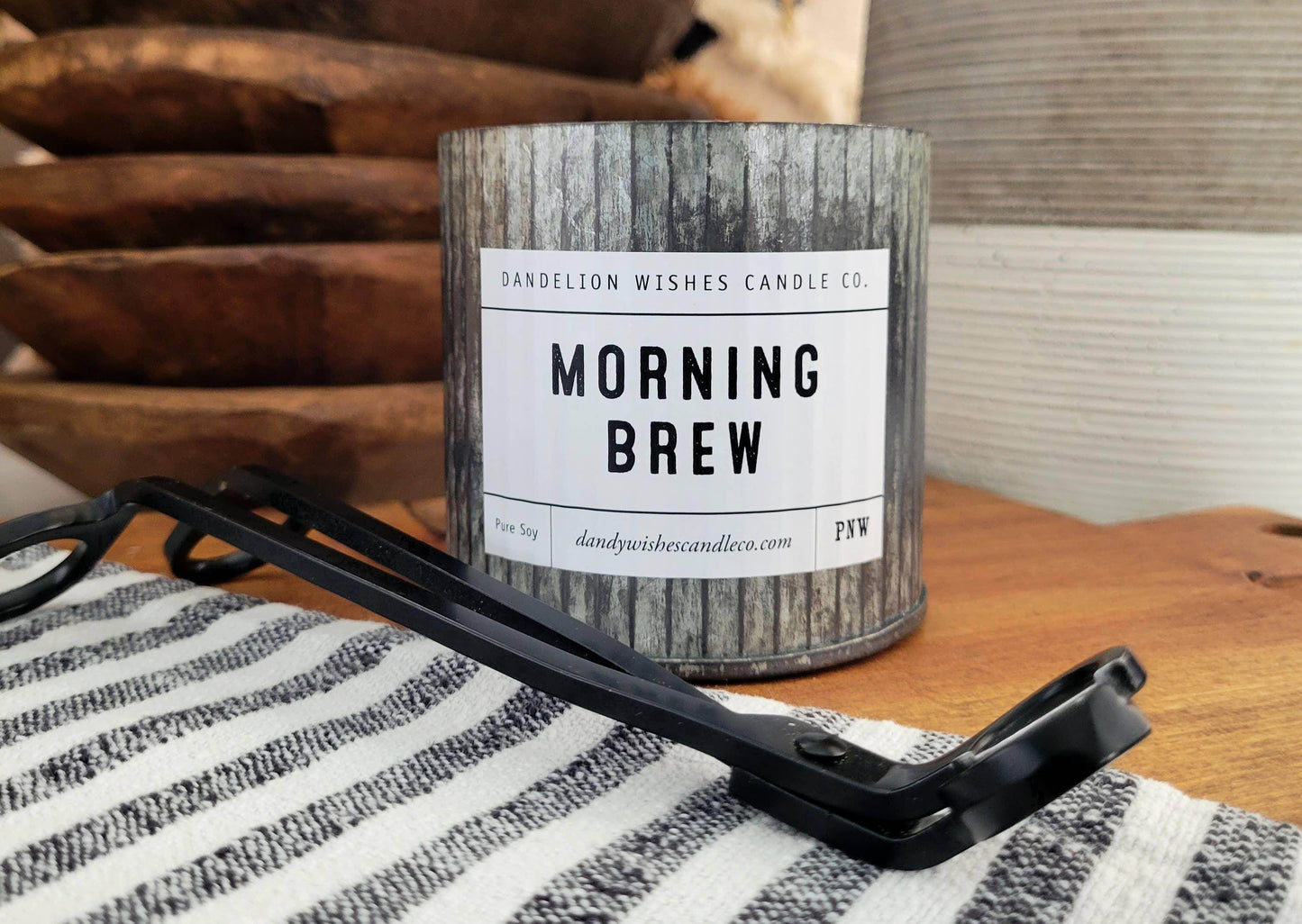 12 oz. Rustic Galvanized Tin Candle - Songbird Gifts