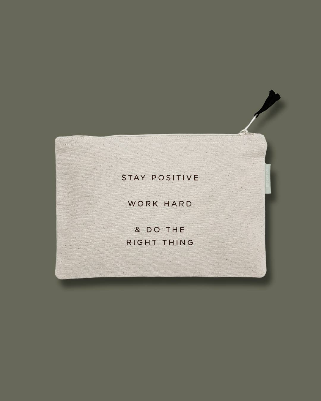 So Much to be Thankful For Large Canvas Zipper Pouch