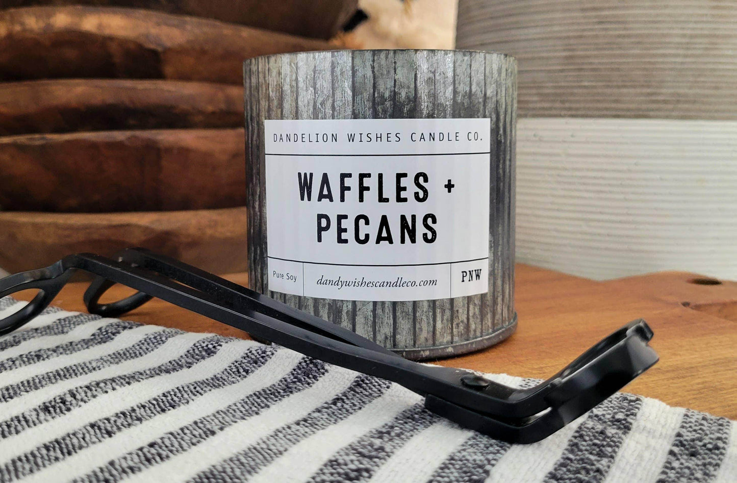 12 oz. Rustic Galvanized Tin Candle - Songbird Gifts