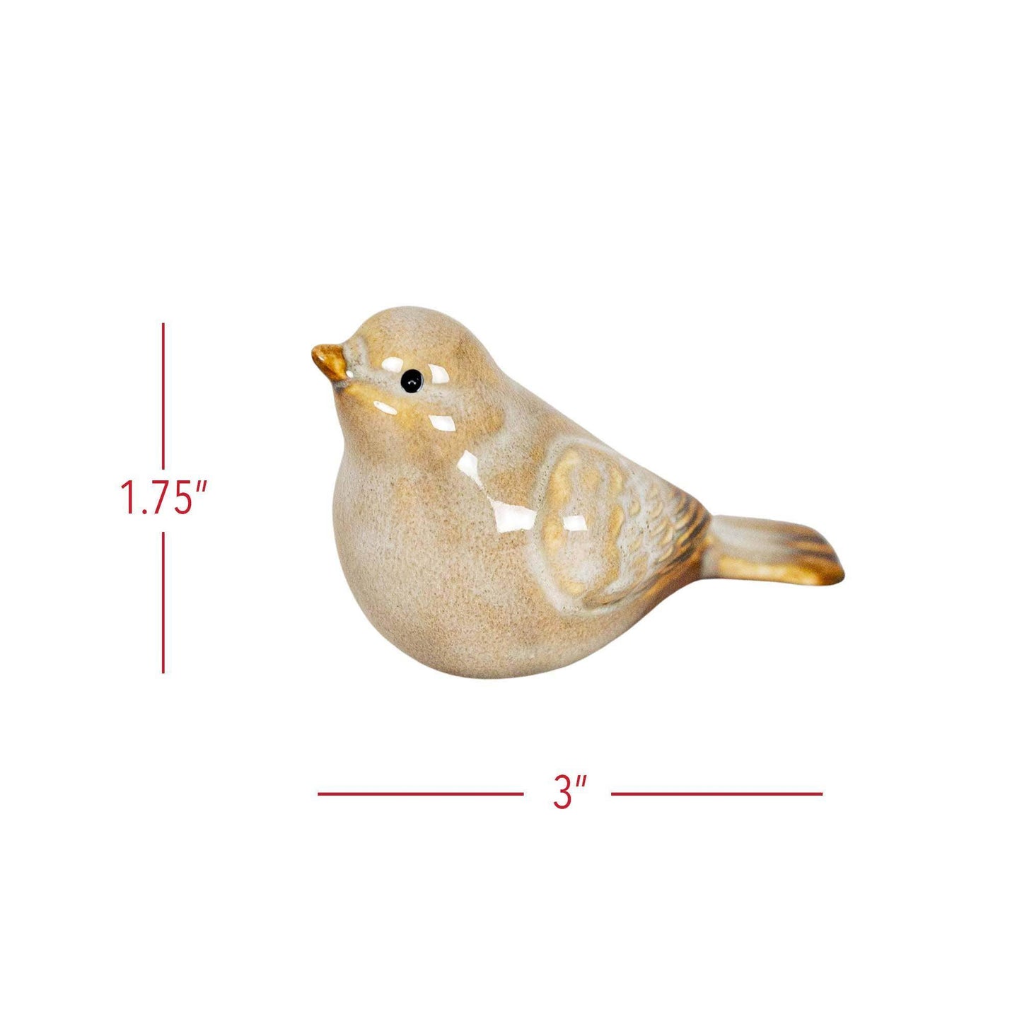 Nalin Bird Figures White, Set Of 4 - Songbird Gifts