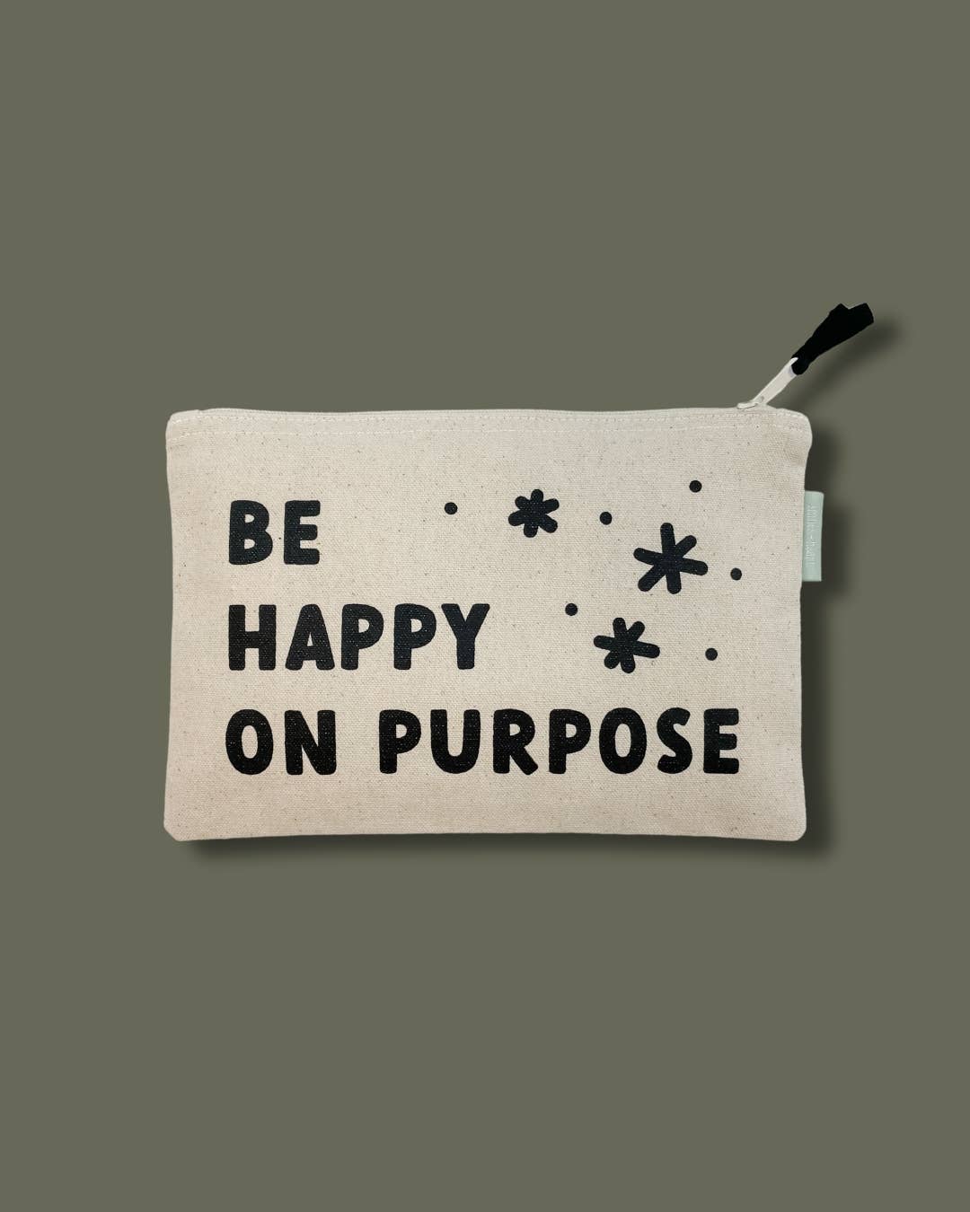 So Much to be Thankful For Large Canvas Zipper Pouch