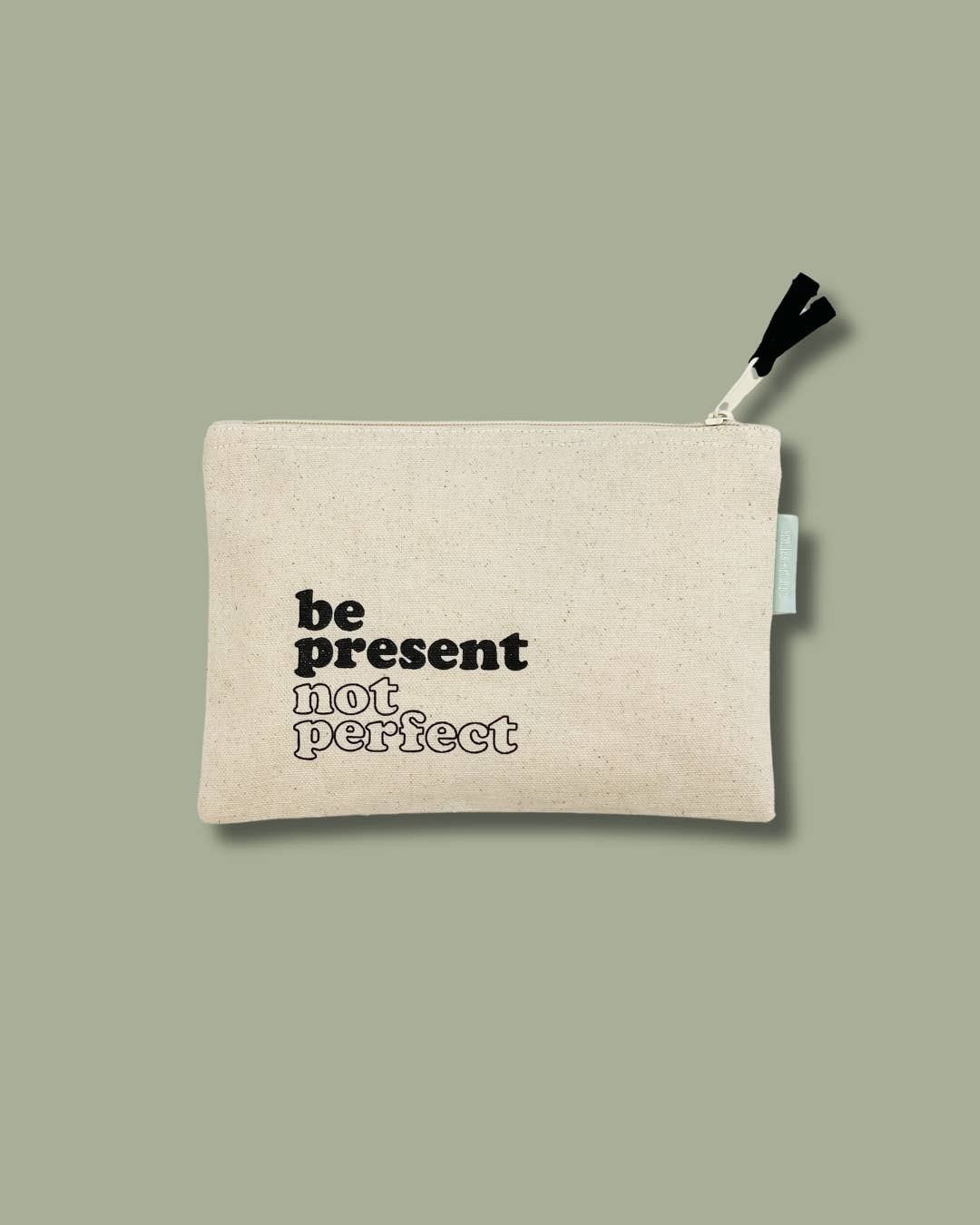 Hearts Small Canvas Zipper Pouch