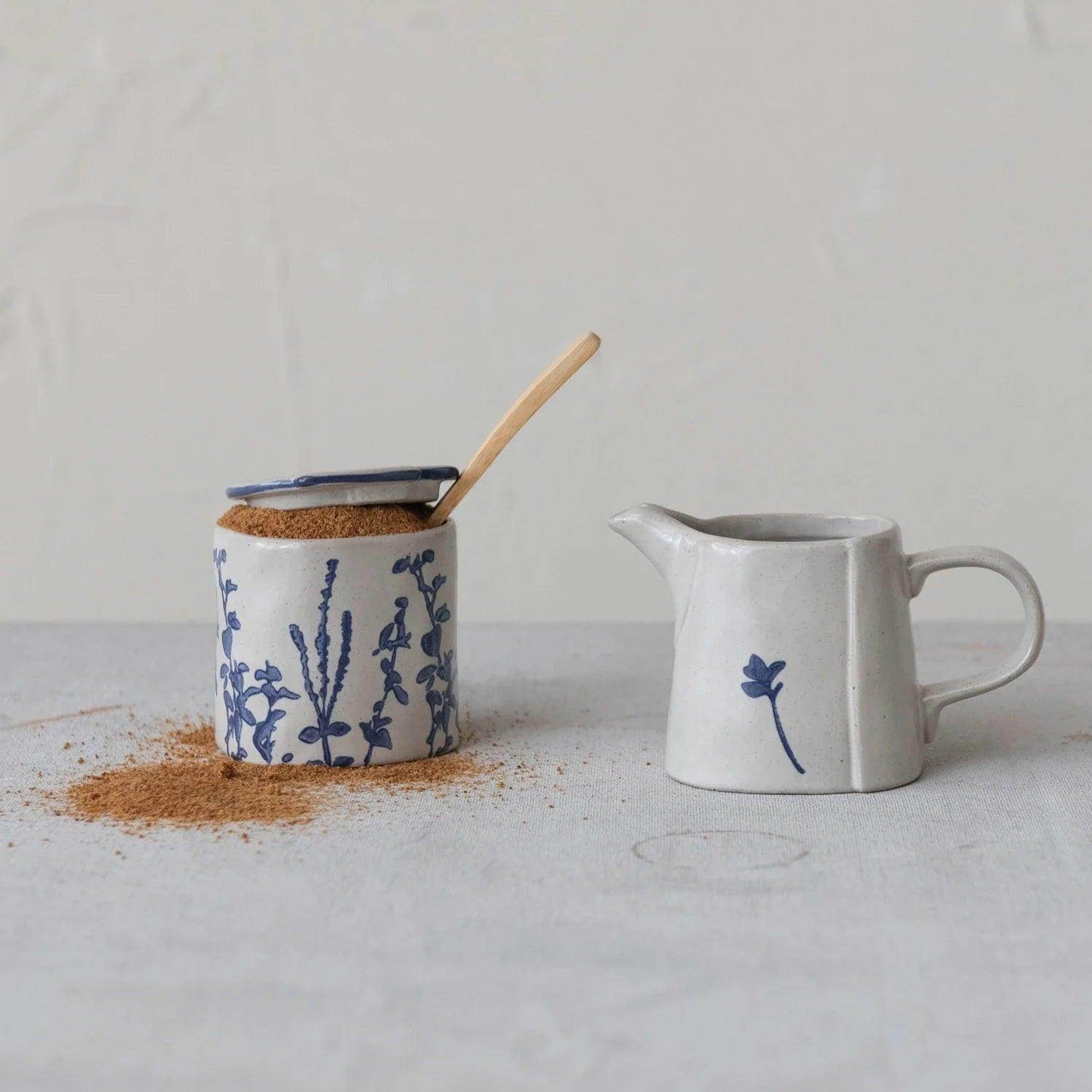 Creative Co-op - Stoneware Cream & Sugar Set - Songbird Gifts