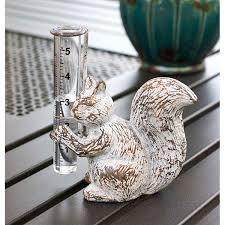 Colonial Tin Works Squirrel Rain Gauge - Songbird Gifts