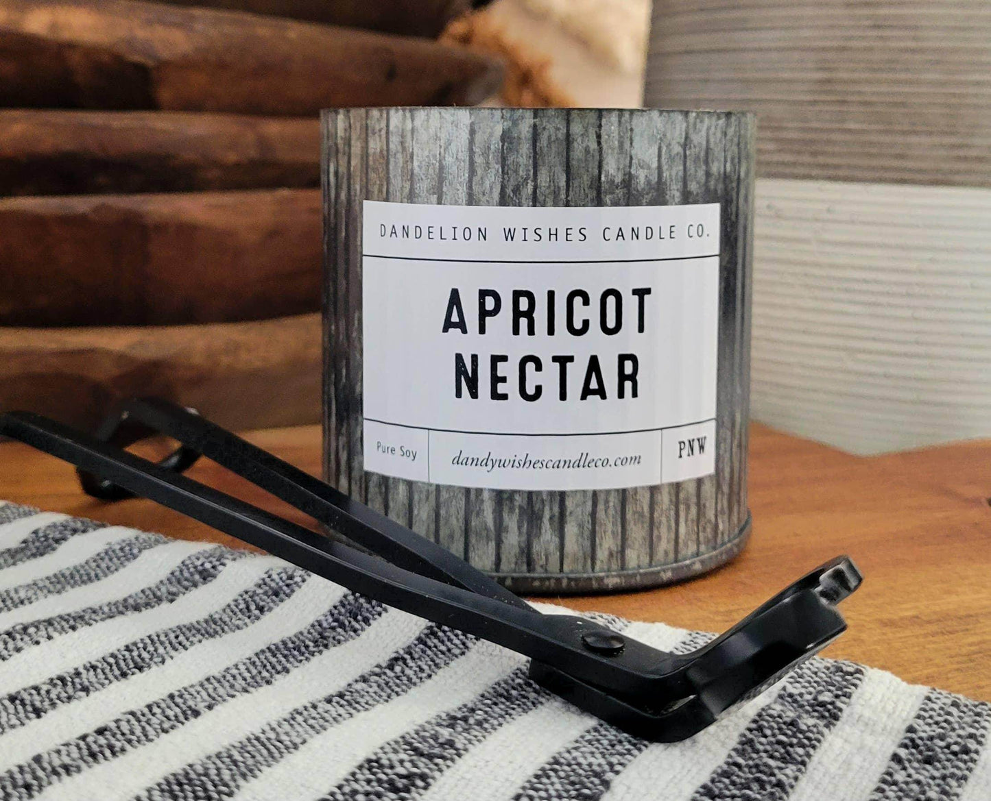12 oz. Rustic Galvanized Tin Candle - Songbird Gifts