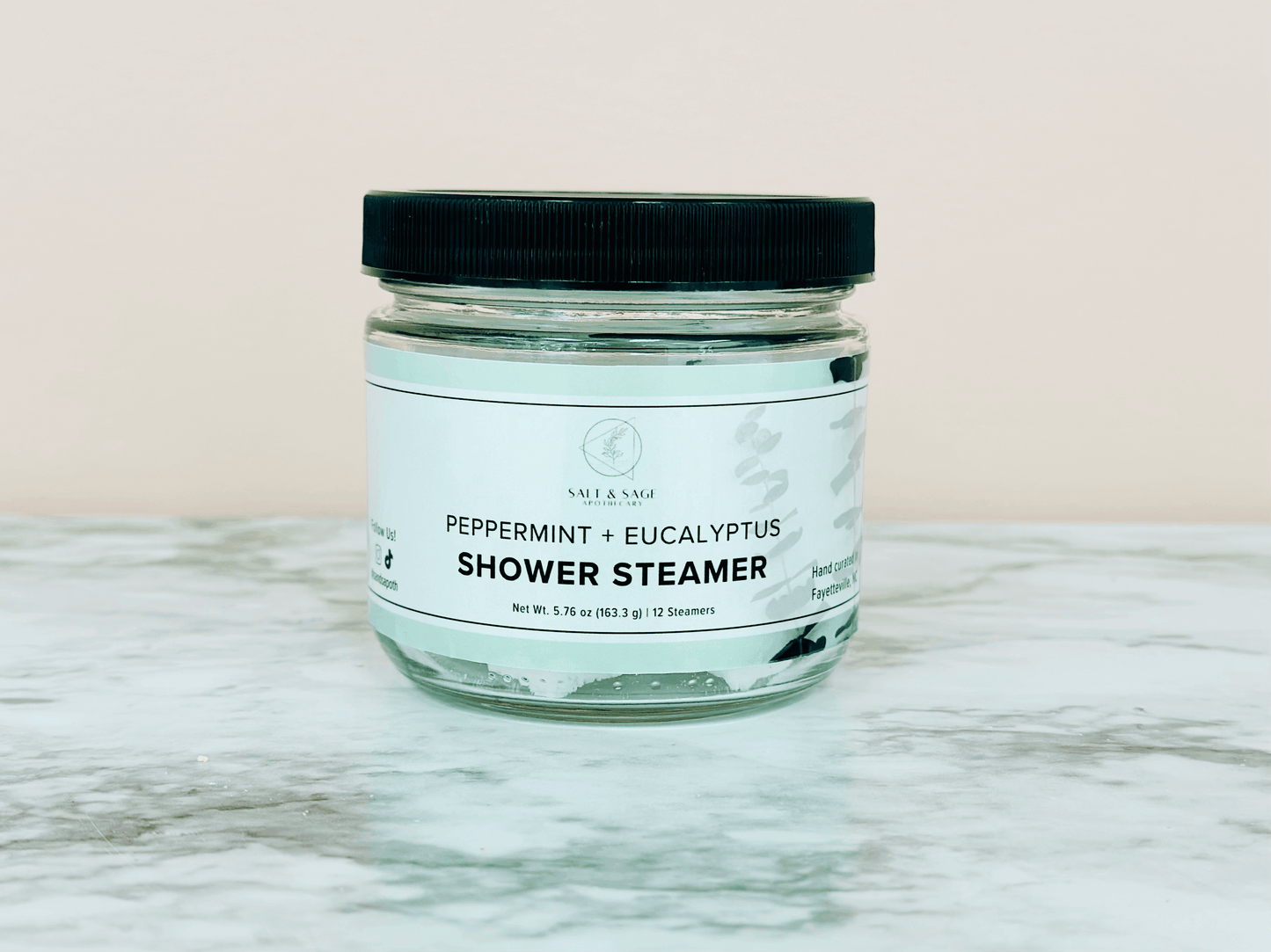 Peppermint + Eucalyptus Mini Shower Steamers - Songbird Gifts