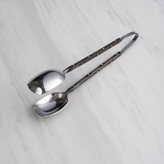Black & Gold Dot Tong - Songbird Gifts