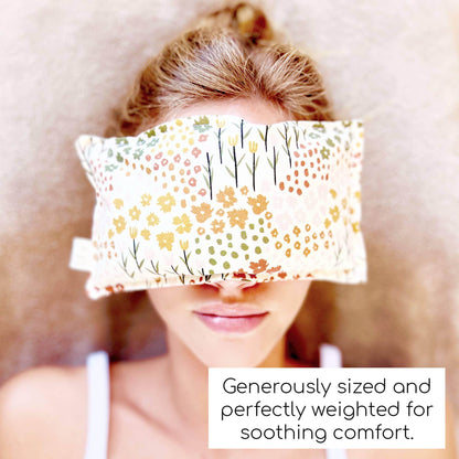 Eye Pillow - Fresh Neutrals - Migraine Mask - Hot/Cold Pack - Songbird Gifts