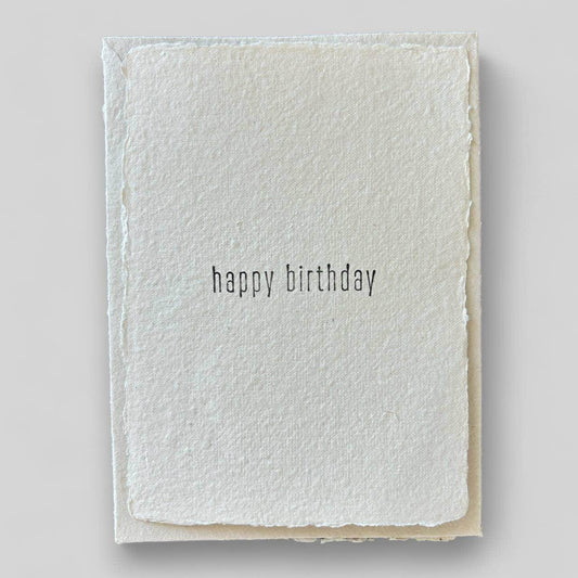 Handmade stamped happy birthday card - Songbird Gifts