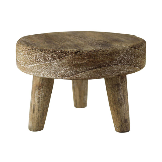 Dakota Footed Riser, Wood - 6” - Songbird Gifts