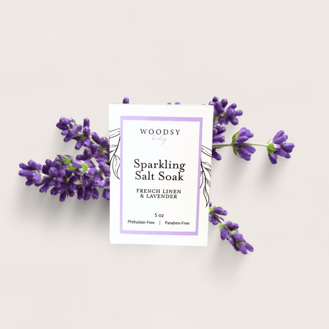  Sparkling Salt Soak- French Linen & Lavender - Songbird Gifts