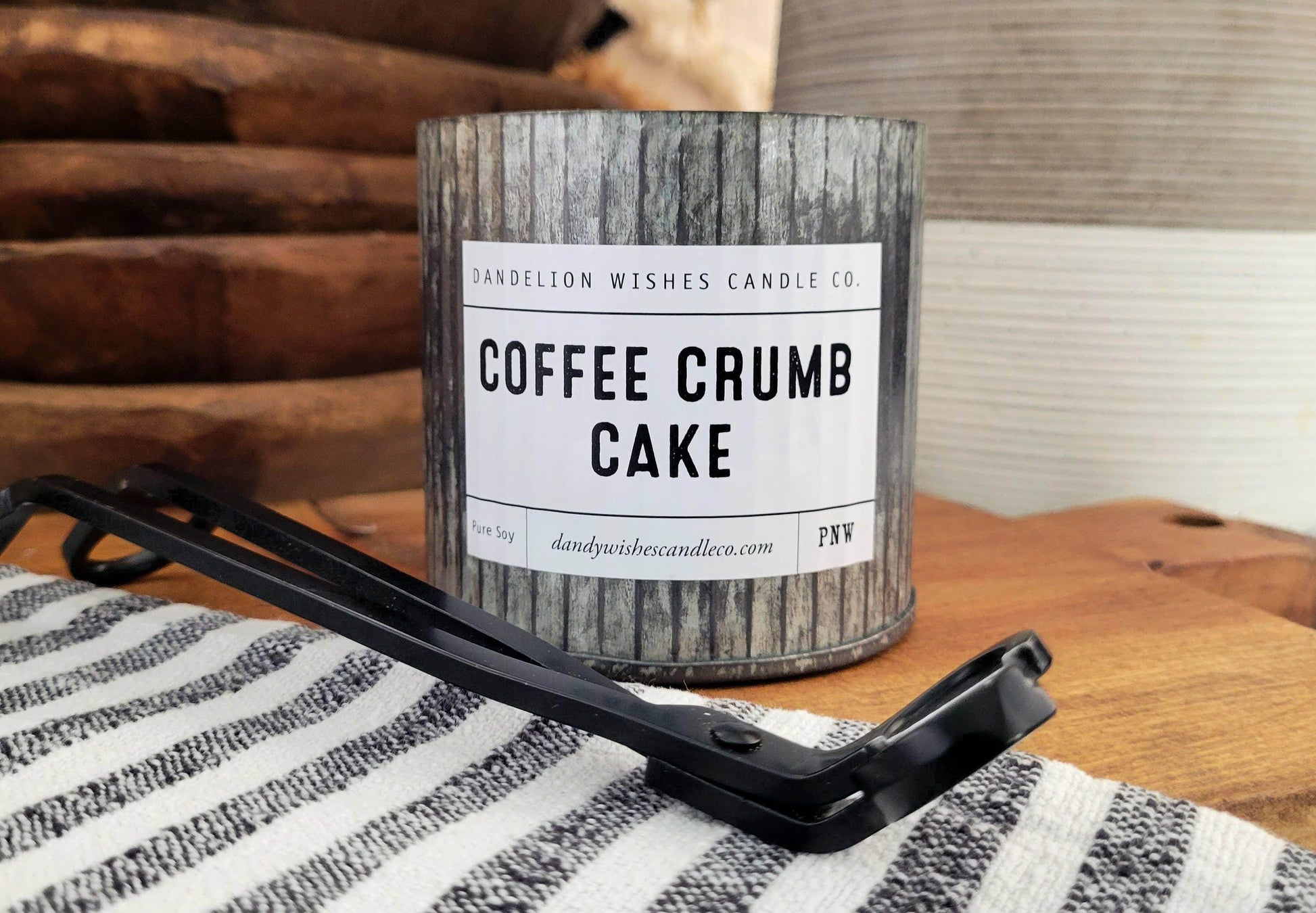 12 oz. Rustic Galvanized Tin Candle - Songbird Gifts