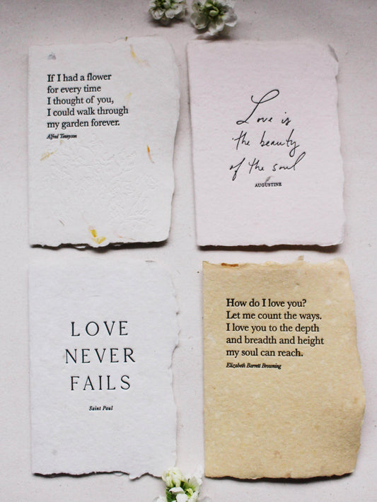 Love Quote Cards - I - Songbird Gifts
