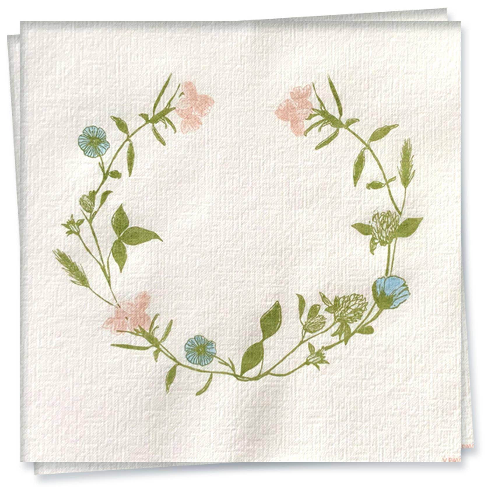Fleurs de Pres Dinner Napkin - Songbird Gifts