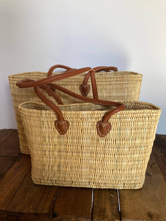 Simple Brown Handled Tote - Songbird Gifts