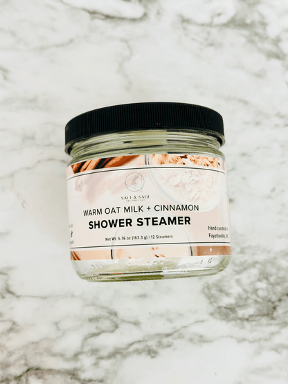 Warm Oat Milk + Cinnamon Mini Shower Steamers - Songbird Gifts