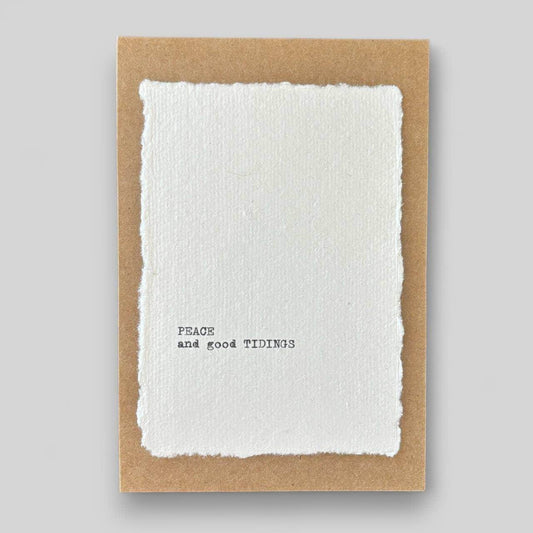 Handmade typewritten christmas card  - Songbird Gifts