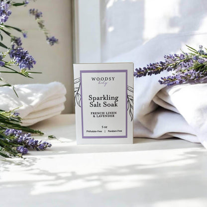  Sparkling Salt Soak- French Linen & Lavender - Songbird Gifts