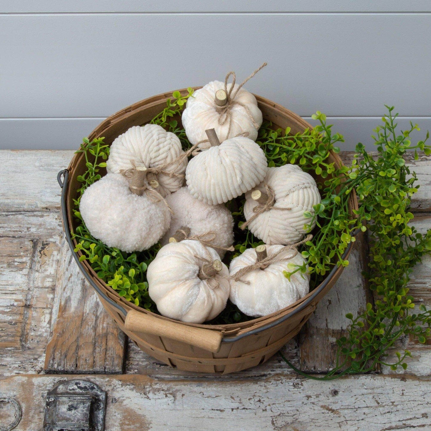 Creamy Soft Fabric Pumpkins (Set Of 09) - Songbird Gifts