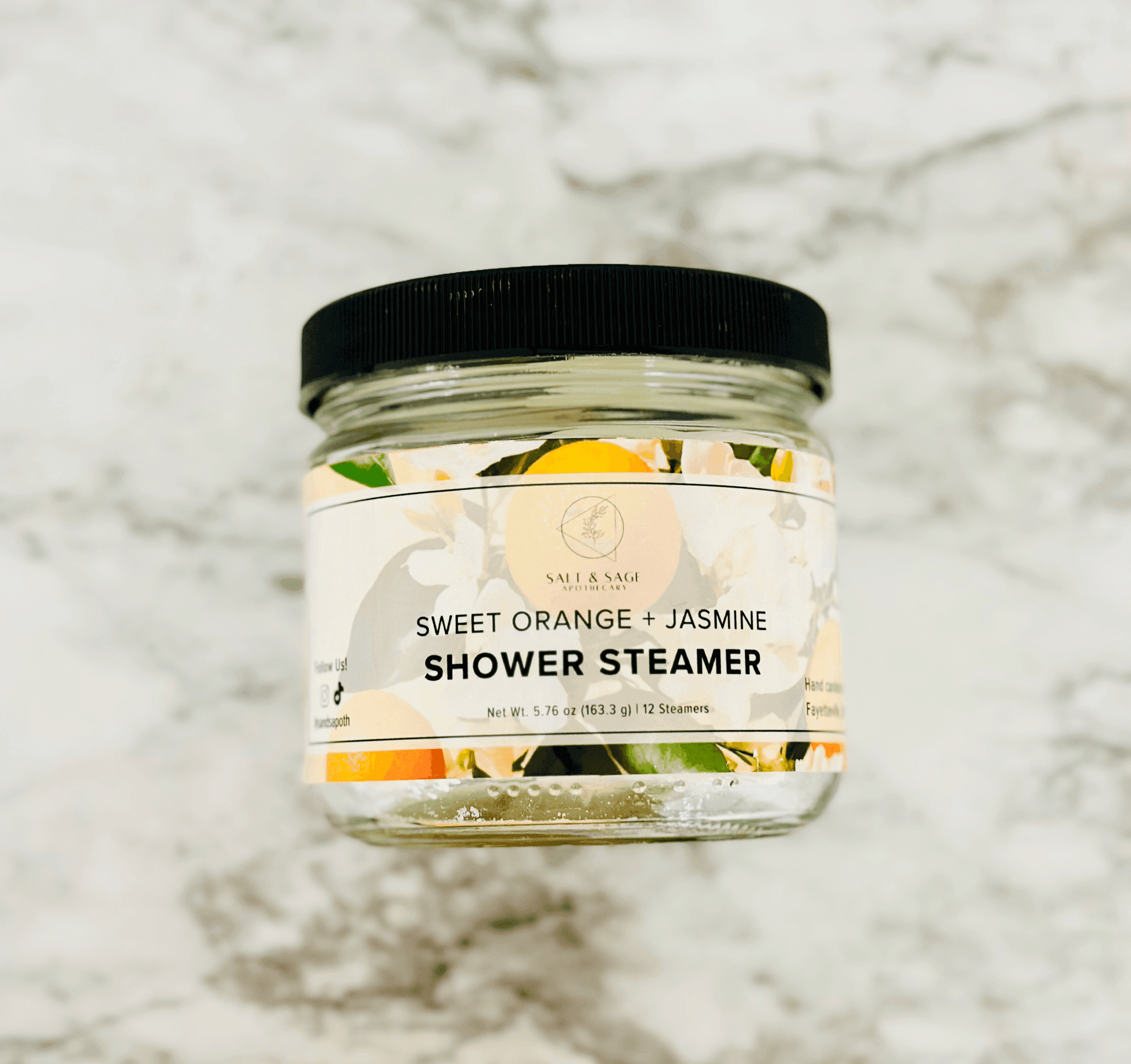Sweet Orange + Jasmine Mini Shower Steamers - Songbird Gifts
