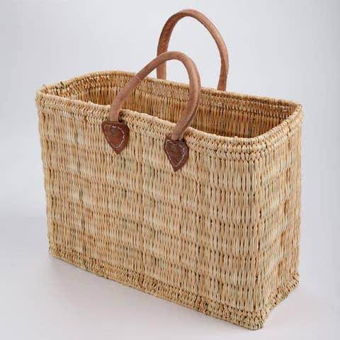 Extra-Large Short Handled Tote- Dark Leather - Songbird Gifts
