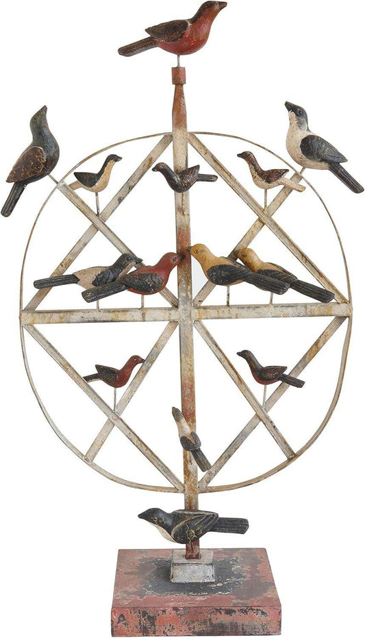 Creative Co-Op Metal & Magnesia Bird Décor - Songbird Gifts