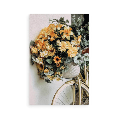 Bicycle With Flowers Wooden Postcard - Songbird Gifts