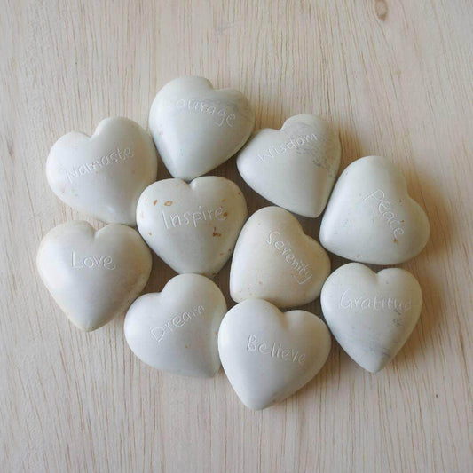 Flat Word Hearts - Songbird Gifts