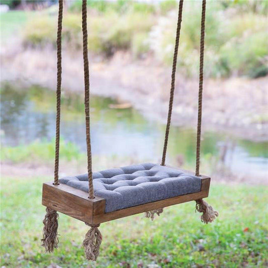 CTW Home Collection 510780 Padded Wooden Single Seat Swing - Songbird Gifts