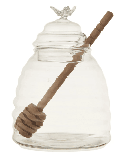 Honey Jar with Honey Dipper - Songbird Gifts