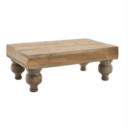 Mud Pie MP 42600631 Wood Footed Serving Stand - Songbird Gifts