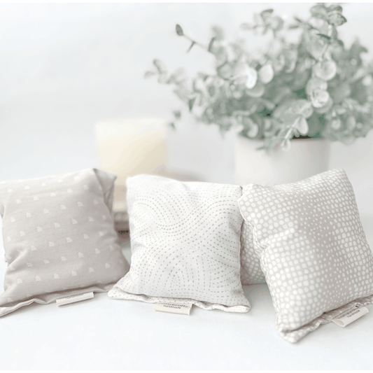 Eye Pillow - Fresh Neutrals - Migraine Mask - Hot/Cold Pack - Songbird Gifts