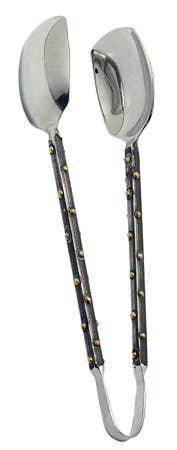 Black & Gold Dot Tong - Songbird Gifts